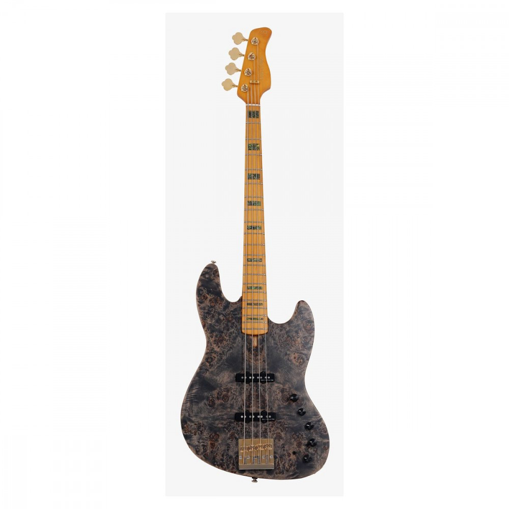 Бас гитара SIRE V10-4 TBK.S, форма Jazz Bass, чехол, цвет черный