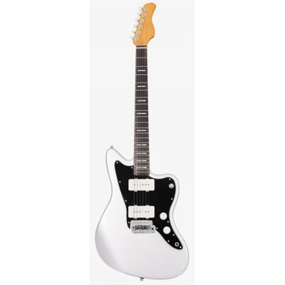 Электрогитара SIRE J3 Silver, форма Jazzmaster, цвет серебристый металлик