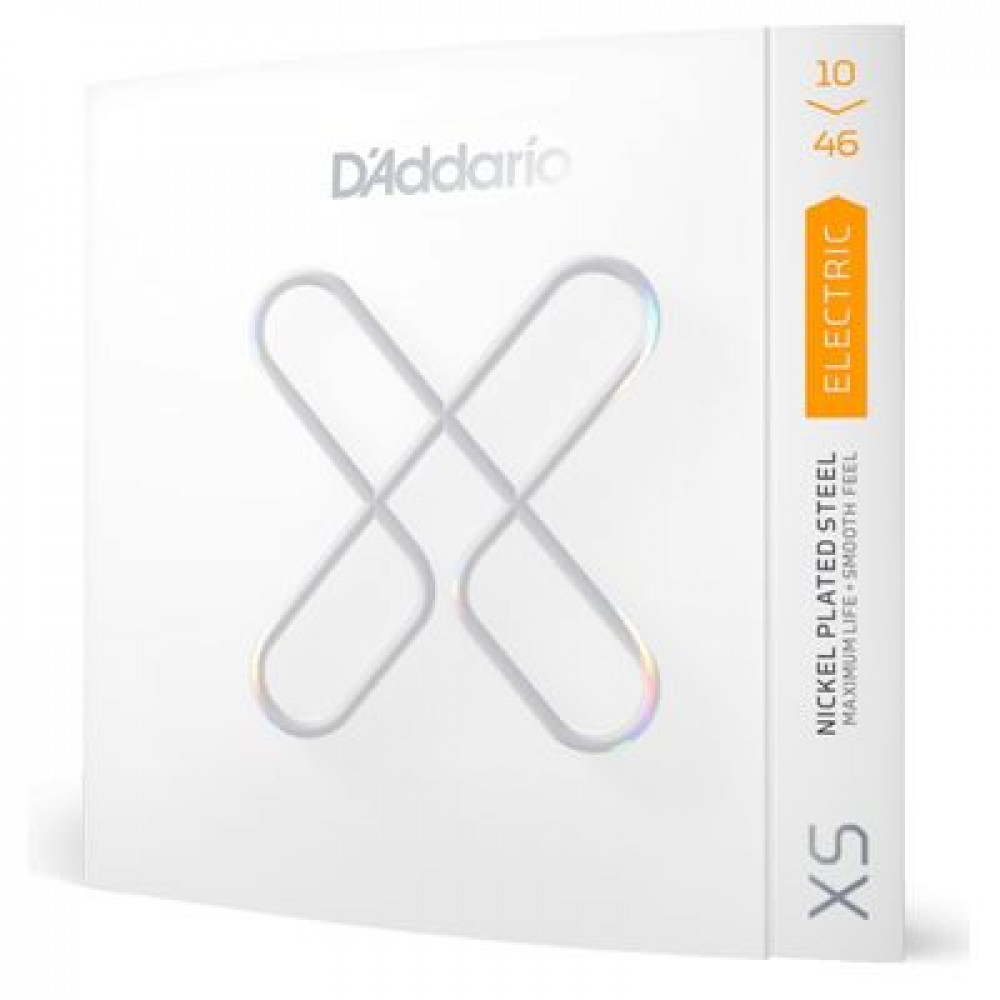 D'Addario XSE1046  Струны для электрогитары, никель, 10-46, с покрытием и увеличенным сроком службы