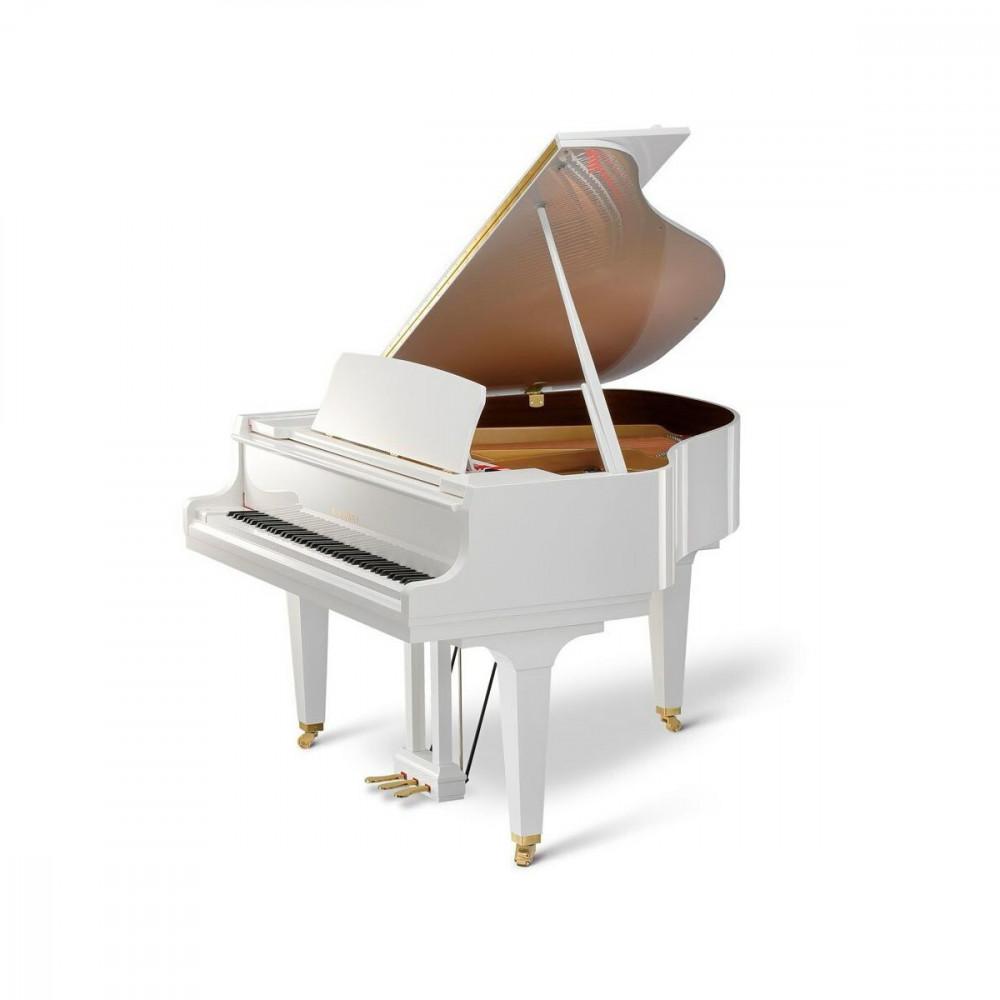 Kawai GL-10 WH/P JP  акустический рояль с банкеткой, длина 153 см, цвет белый полированный, Япония