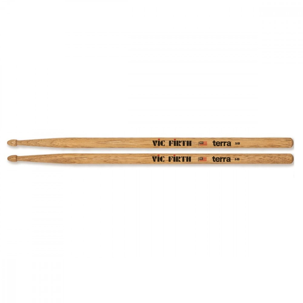 Vic Firth 5BTN  Terra палки, орех, более ярко выраженный рисунок структуры дерева, нейлон