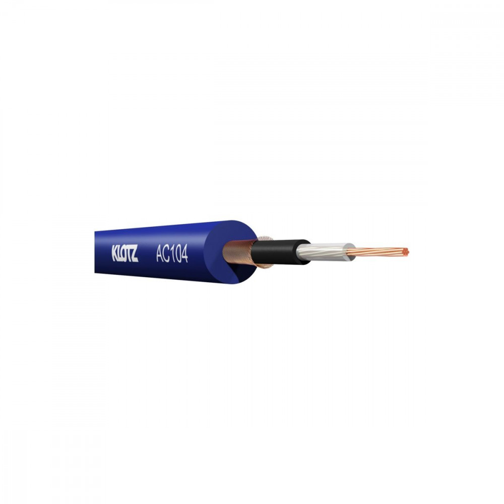 Klotz AC104Bl  инструментальный кабель ПВХ , 6мм,  1x0,22мм, синий