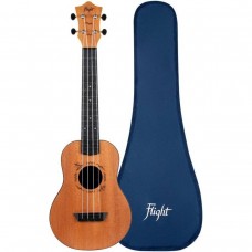 Flight TUC-53 MAH  укулеле концерт, пластик, цвет - коричневый, с чехлом