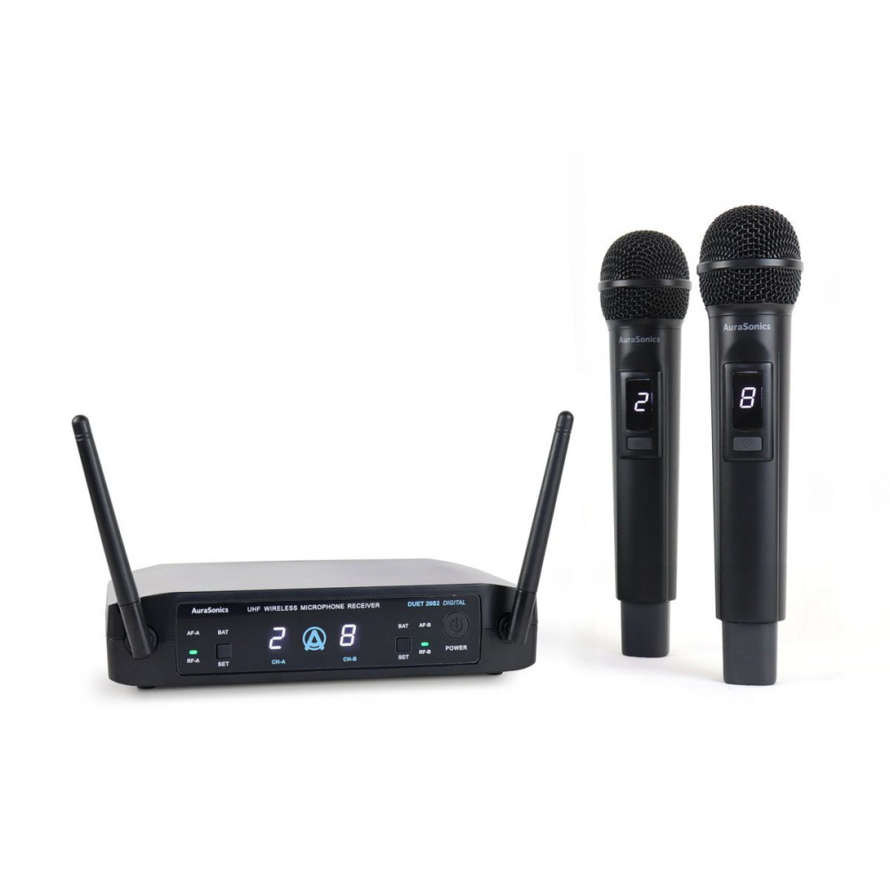 AuraSonics Duet 20S2 Digital  цифровая радиосистема с 2 ручными передатчиками, 8 каналов, pi/4-DQP м