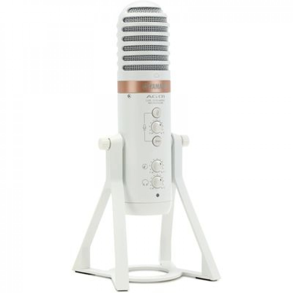 Yamaha AG01W  USB-микрофон для потокового вещания, конденсаторный, белый