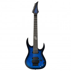 Solar SBR1.7FRQOB Sustainiac+  7-струнная электрогитара, Sustainiac, Floyd Rose, цвет синий берст