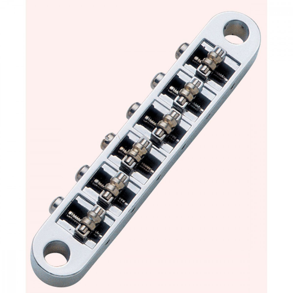 Samwoo BM025-CR  Бридж tune-o-matic modern, роликовый, хром