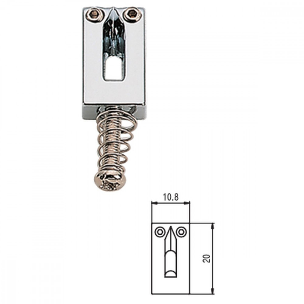 Samwoo PS006-CR  Комплект седел 6 шт. strat/tele 10.8 мм, хром