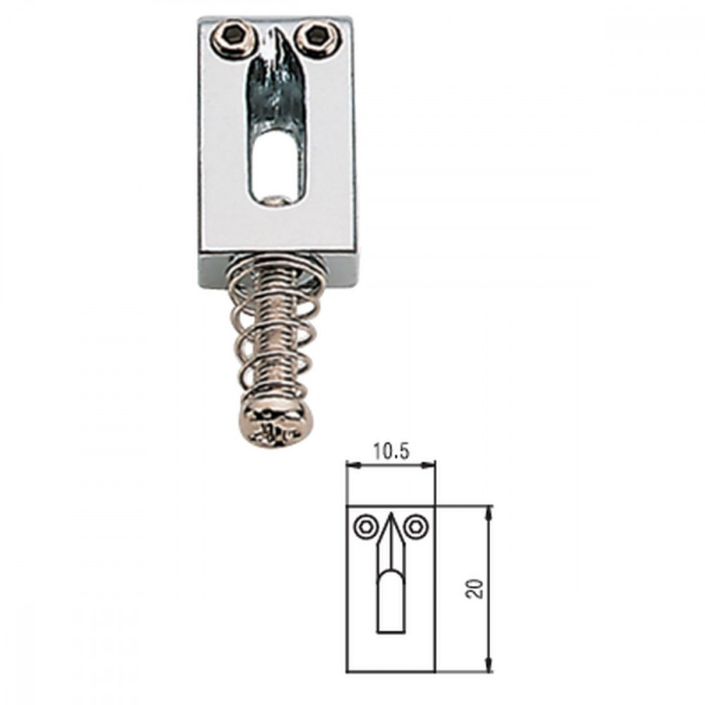 Samwoo PS001-CR  Комплект седел 6 шт. strat/tele 10.5 мм, хром