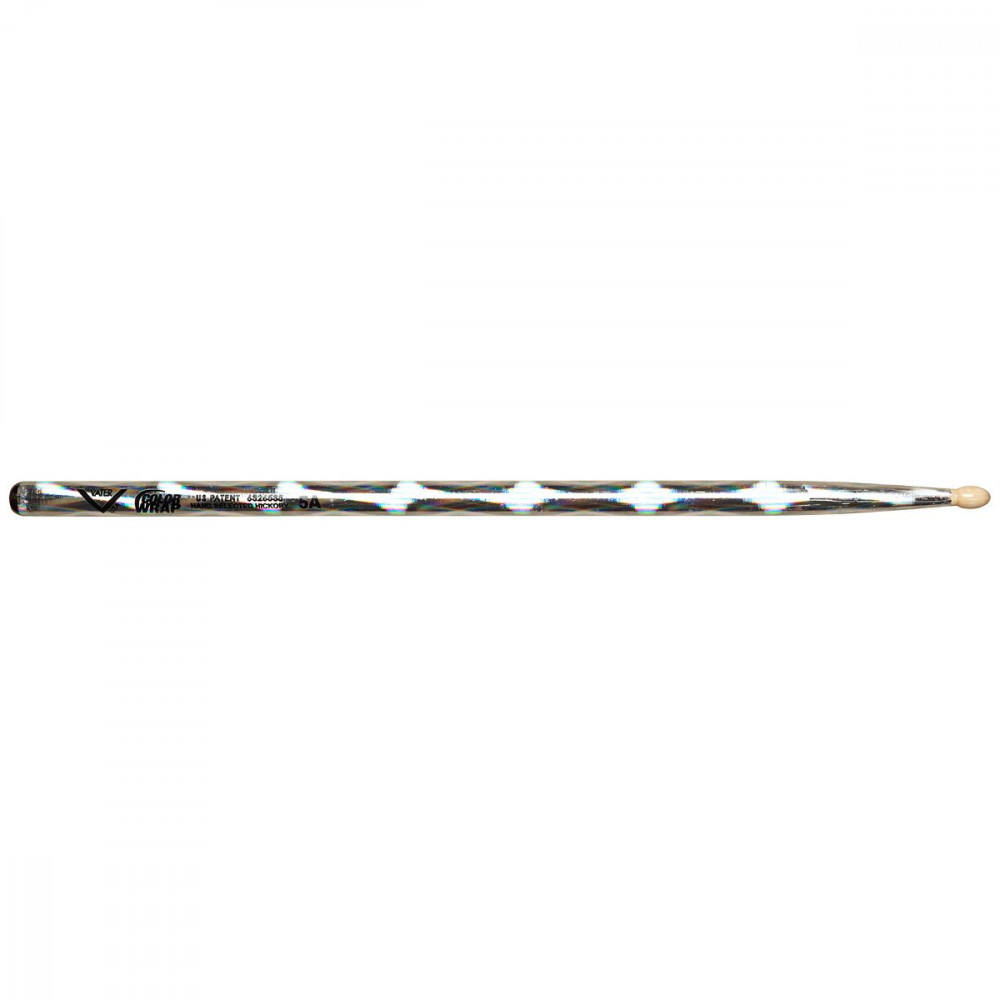 Vater VCS5A  Color Wrap Los Angeles 5A Silver Optic барабанные палочки, орех