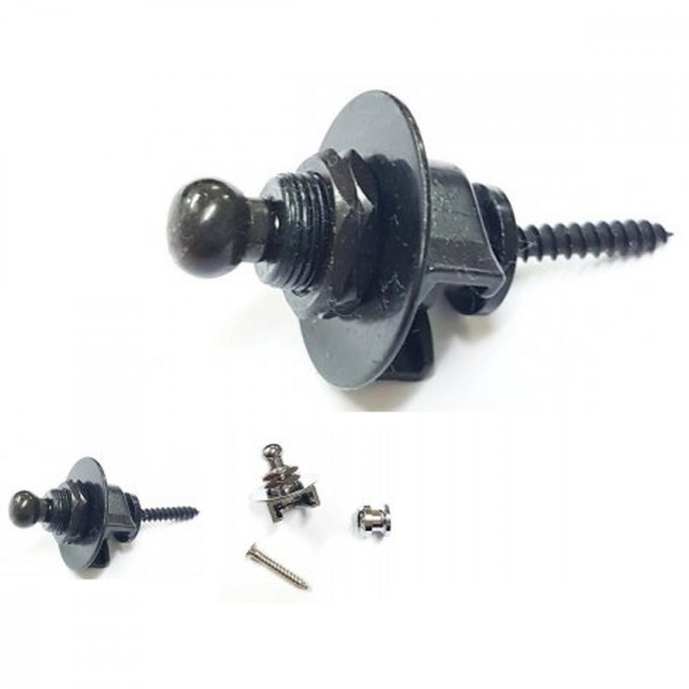 Samwoo STBS01BK   Стреплоки schaller type, черные, 2 шт 
