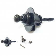 Samwoo STBS01BK   Стреплоки schaller type, черные, 2 шт 
