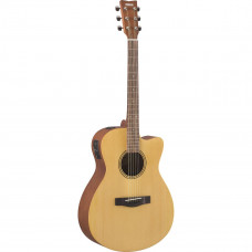 Элетроакустическая гитара YAMAHA FSX400C NATURAL SATIN, цвет Natural Satin, корпус концерт с вырезом