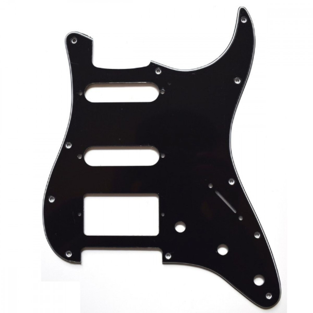 Samwoo HSS BK3  Пикгард Strat. H-S-S, на 11 винтов, трехслойный Ч/Б/Ч