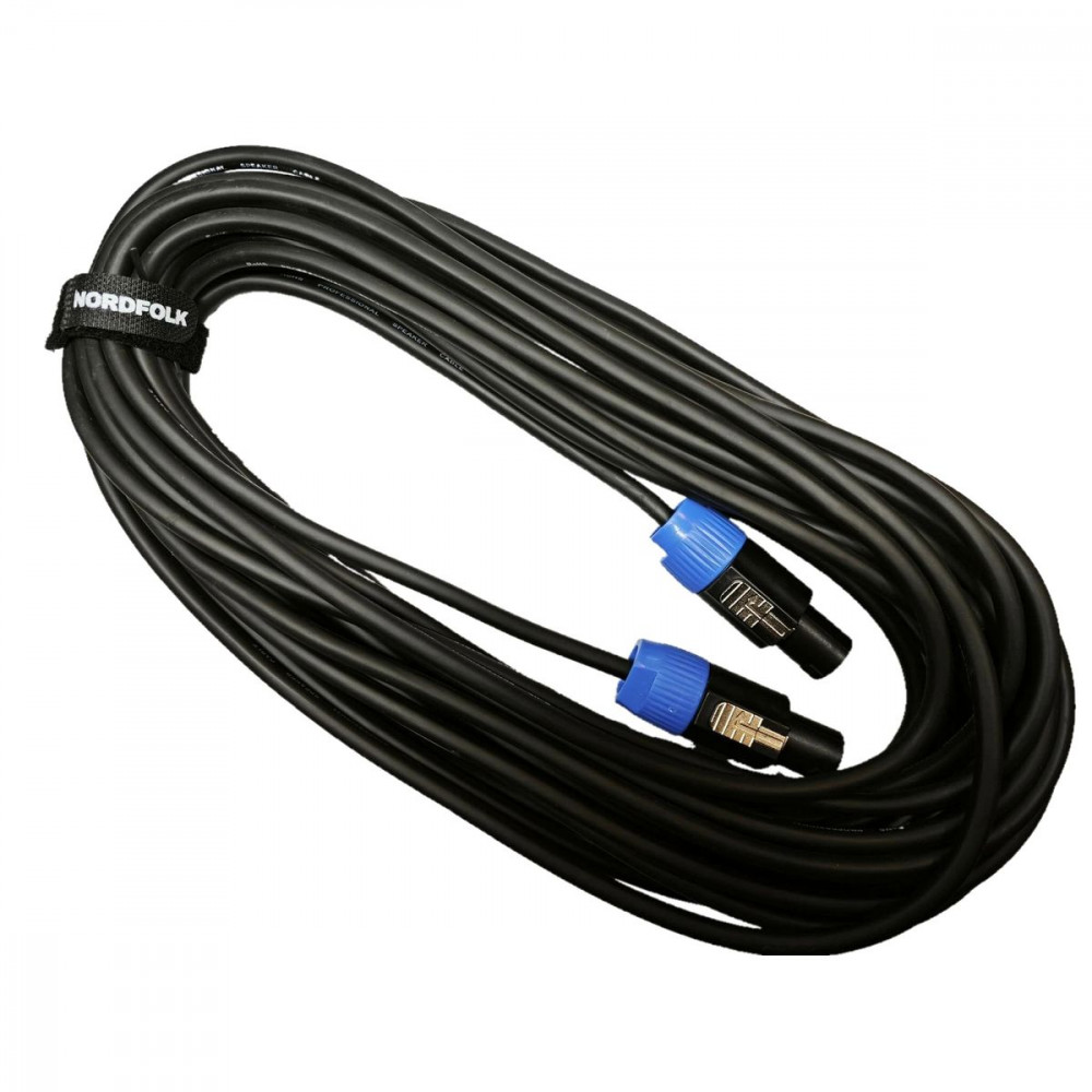 Nordfolk NSC015/15M  кабель акустич SpeakON <=> SpeakON,  Ø 6 мм, 2 х 1,5 мм,  15 м