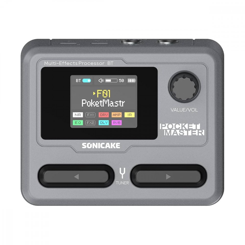 Sonicake Pocket Master Grey  карманный процессор эффектов для электрогитары