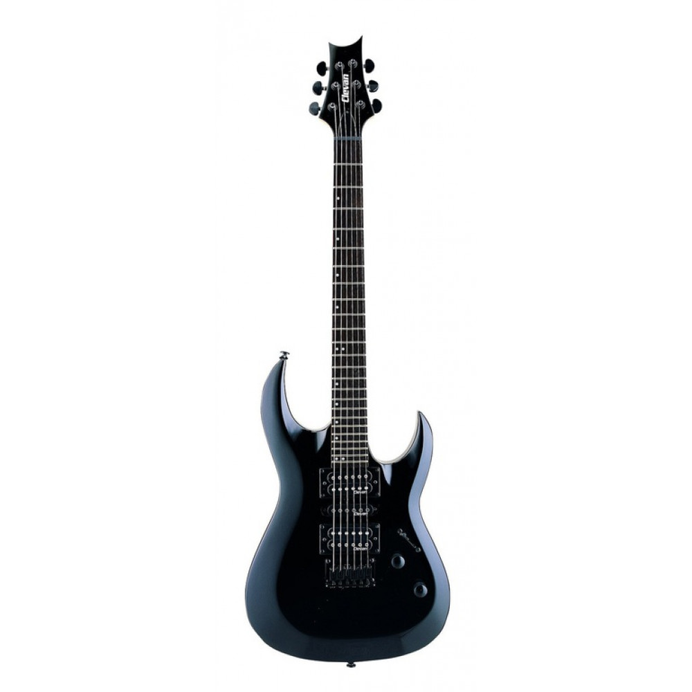 CX-13MBK Электрогитара, черная, Clevan