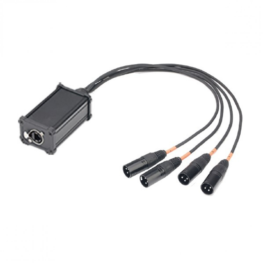 CXA031 DMX-конвертер кабель, 4хXLR(3p)male - RJ-45, Soundking