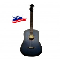 D-Blue Гитара акустическая, синяя, Кунгурская Акустика