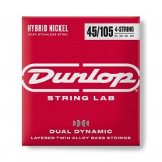 DBHYN45105 Dual Dynamic Комплект струн для бас-гитары, никель/сталь, 45-105, Dunlop