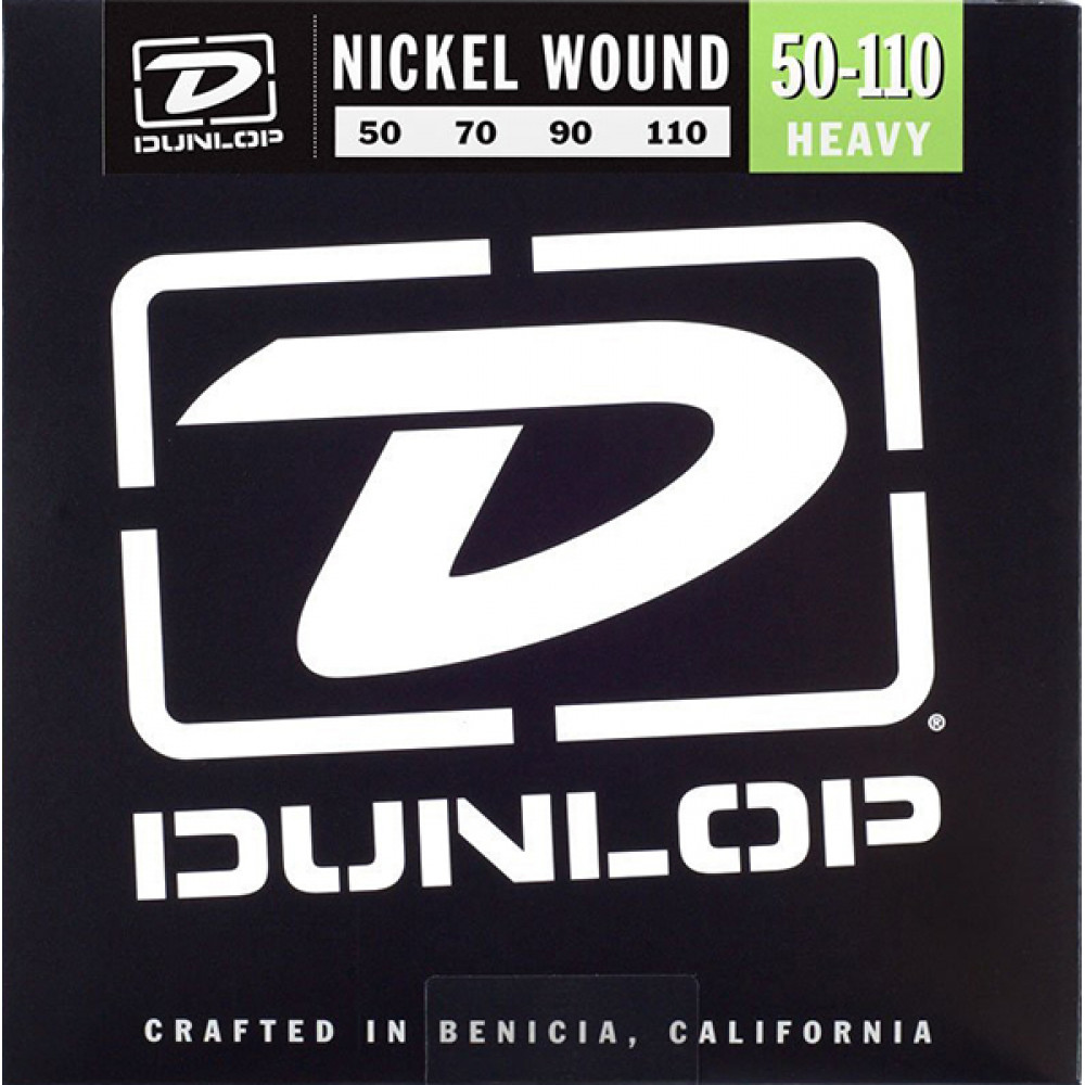 DBN50110 Комплект струн для бас-гитары, никелированные, Heavy, 50-110, Dunlop