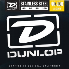 DBS40100 Комплект струн для бас-гитары, нерж.сталь, Light, 40-100, Dunlop