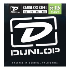 DBS55115 Комплект струн для бас-гитары, нерж.сталь, Extra Heavy, 55-115, Dunlop
