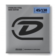 DBSBN45130T Super Bright Tapered Комплект струн для 5-струнной бас-гитары, никелир., 40-120, Dunlop