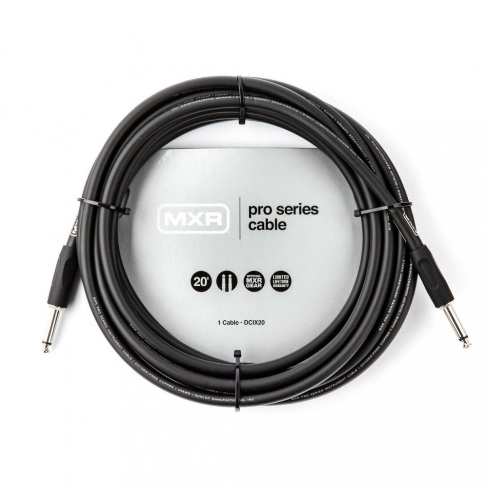 DCIX20 MXR Pro Series Кабель инструментальный, прямой/прямой, 6м, Dunlop