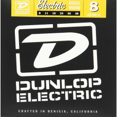 DEN0838 Комплект струн для электрогитары, никелированные, Extra light, 8-38, Dunlop