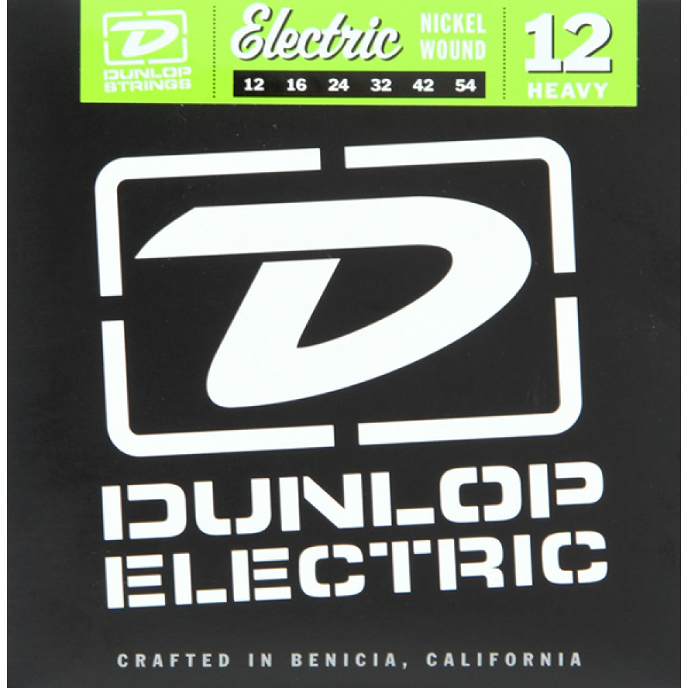 DEN1254 Комплект струн для электрогитары, никелированные, Heavy, 12-54, Dunlop