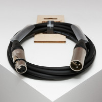 Кабель микрофонный/DMX SHNOOR DMX/MIC-XMXF-1m, XLR, 1м