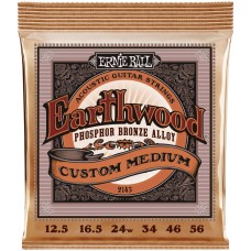 ERNIE BALL 2143 Earthwood Phosphor Bronze Custom Medium 12.5-56 - Струны для акустической гитары