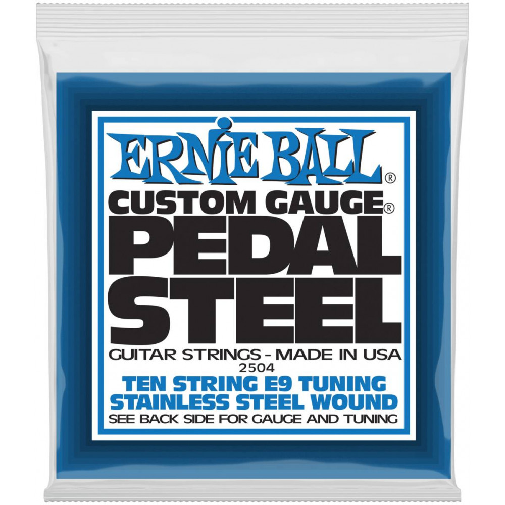 ERNIE BALL 2504 Stainless Steel E9 Tuning 13-39 - Струны для педальной 10-струнной слайд-гитары