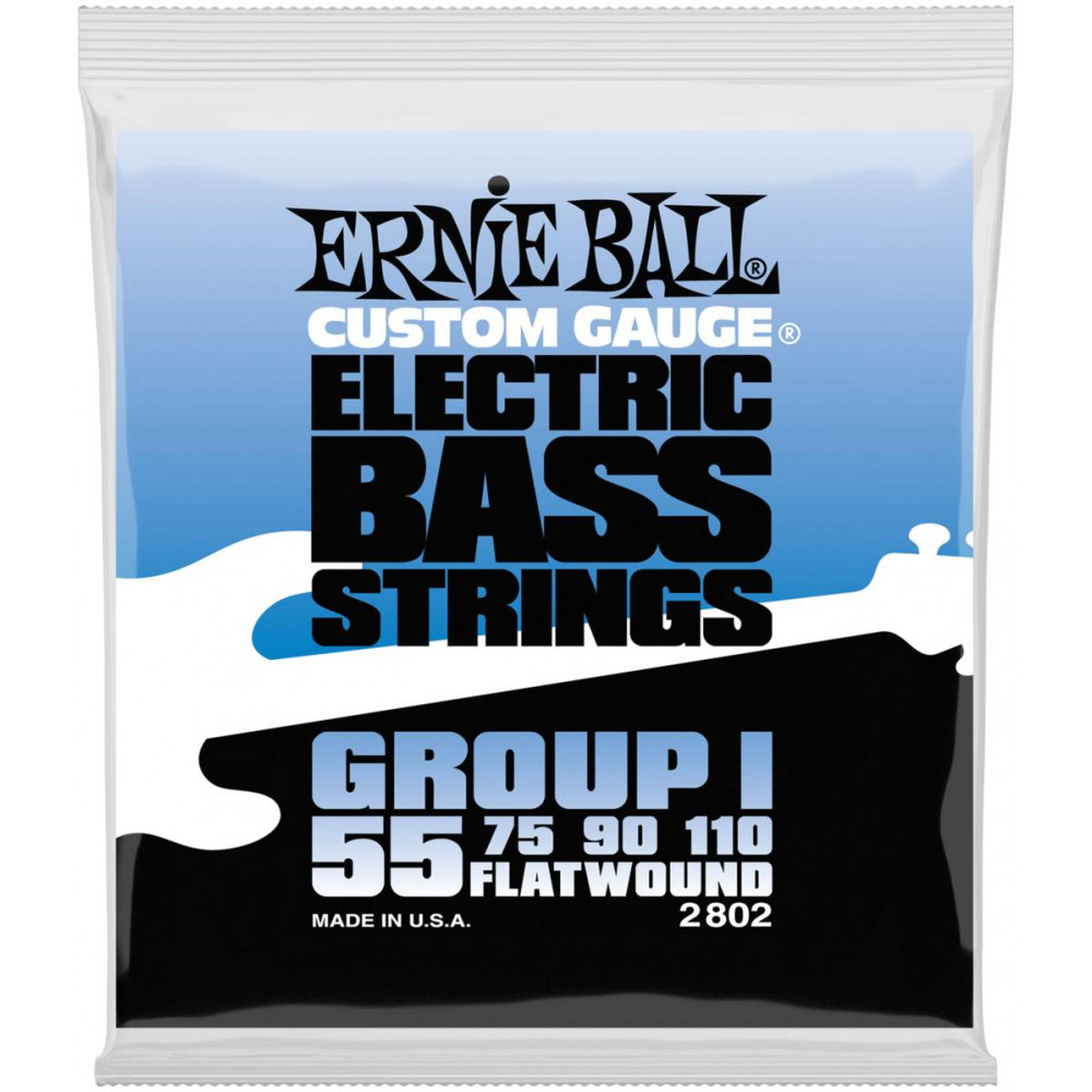 ERNIE BALL 2802 Flatwound 55-110 - Струны для бас-гитары