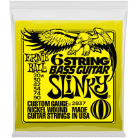 Струны для бас-гитары ERNIE BALL 2837 Nickel Wound 5/8 Scale Slinky 20-90, 6 струнной