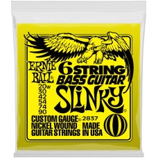 ERNIE BALL 2837 Nickel Wound 5/8 Scale Slinky 20-90 - Струны для бас-гитары 6 струнной