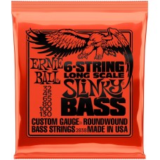 ERNIE BALL 2838 Nickel Wound Long Scale Slinky 32-130 - Струны для бас-гитары 6 струнной