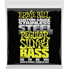 ERNIE BALL 2842 Stainless Steel Slinky Regular 50-105 - Струны для бас-гитары