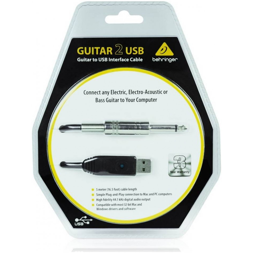 BEHRINGER GUITAR2USB - Инструментальный кабель
