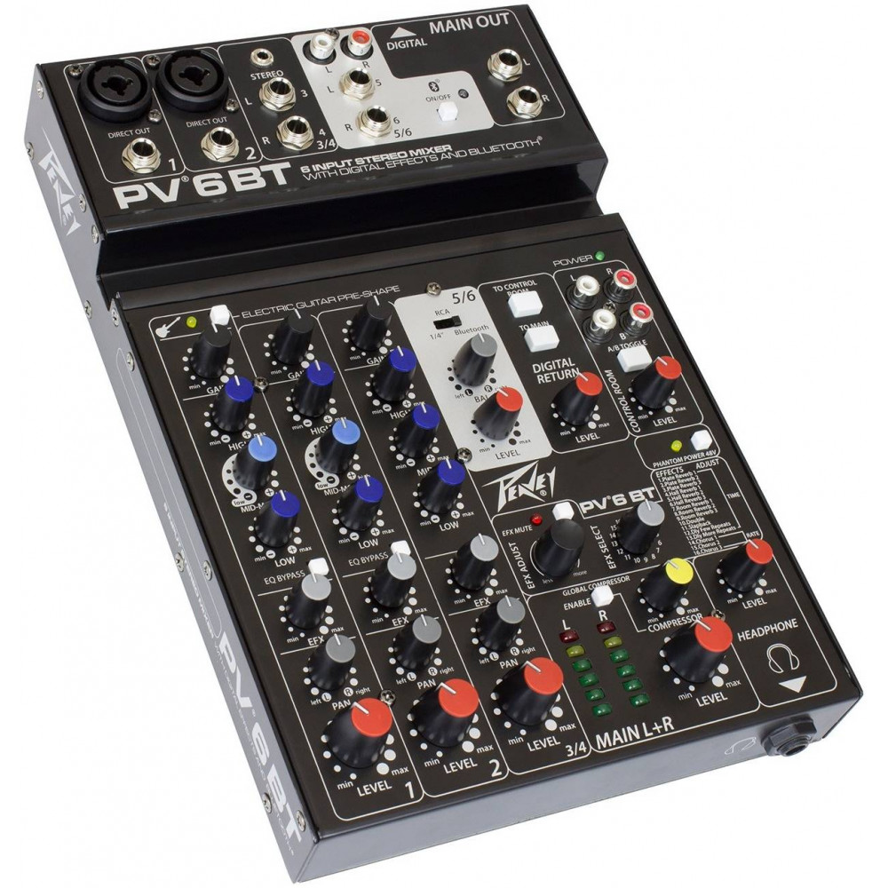 PEAVEY PV 6 BT - Микшерный пульт