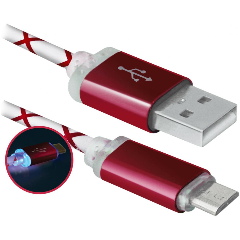 DEFENDER USB08-03LT красный - Цифровой кабель