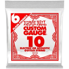 ERNIE BALL 1010 Plain Steel .010 - Струна одиночная для акустической и электрогитары