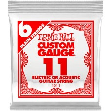 ERNIE BALL 1011 Plain Steel .011 - Струна одиночная для акустической и электрогитары