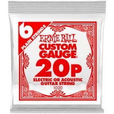 ERNIE BALL 1020 Plain Steel .020 - Струна одиночная для акустической и электрогитары