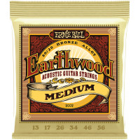 Струны для акустической гитары ERNIE BALL 2002 Earthwood 80/20 Bronze Medium 13-56