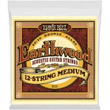 ERNIE BALL 2012 Earthwood 80/20 Bronze Medium 11-52 - Струны для акустической 12-струнной гитары
