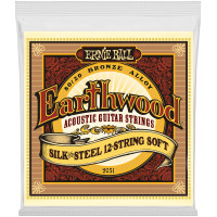 Струны для акустической 12-струнной гитары ERNIE BALL 2051 Earthwood Silk & Steel Soft 9-46