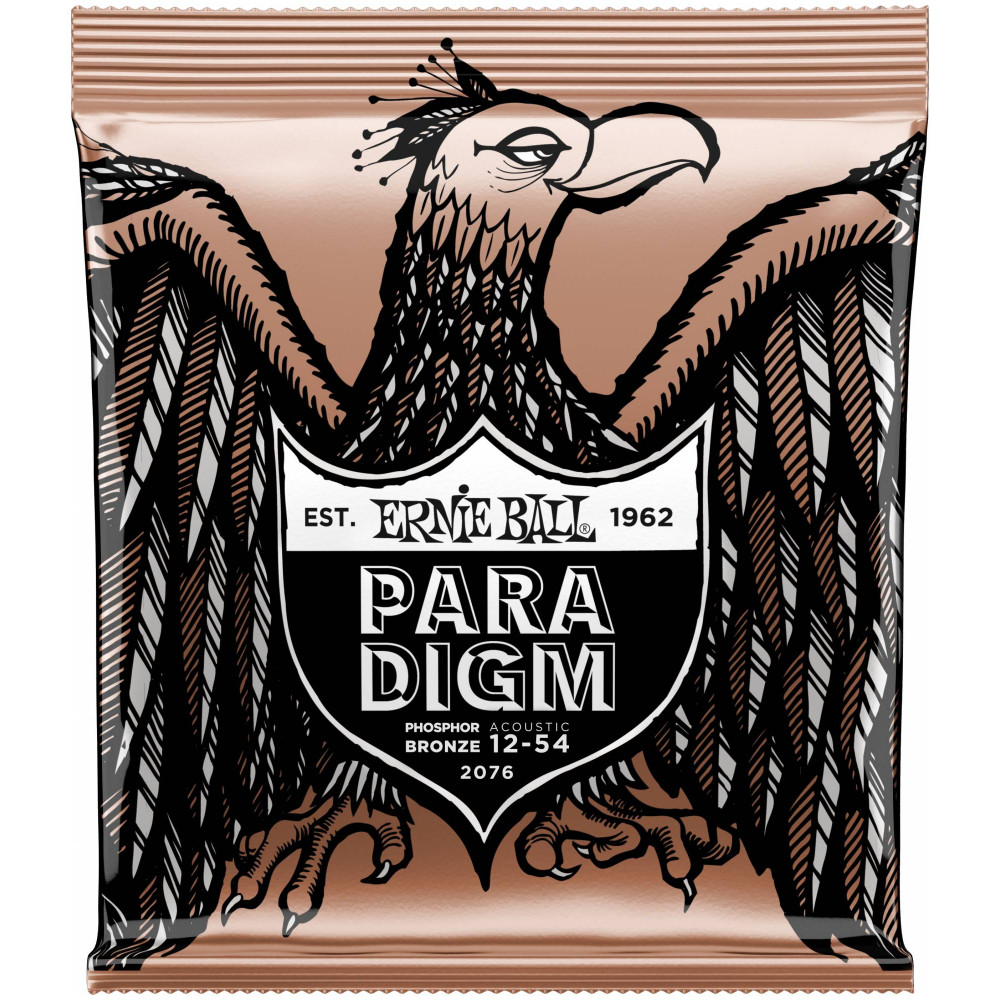 ERNIE BALL 2076 Paradigm Phosphor Bronze Medium Light 12-54 - Струны для акустической гитары