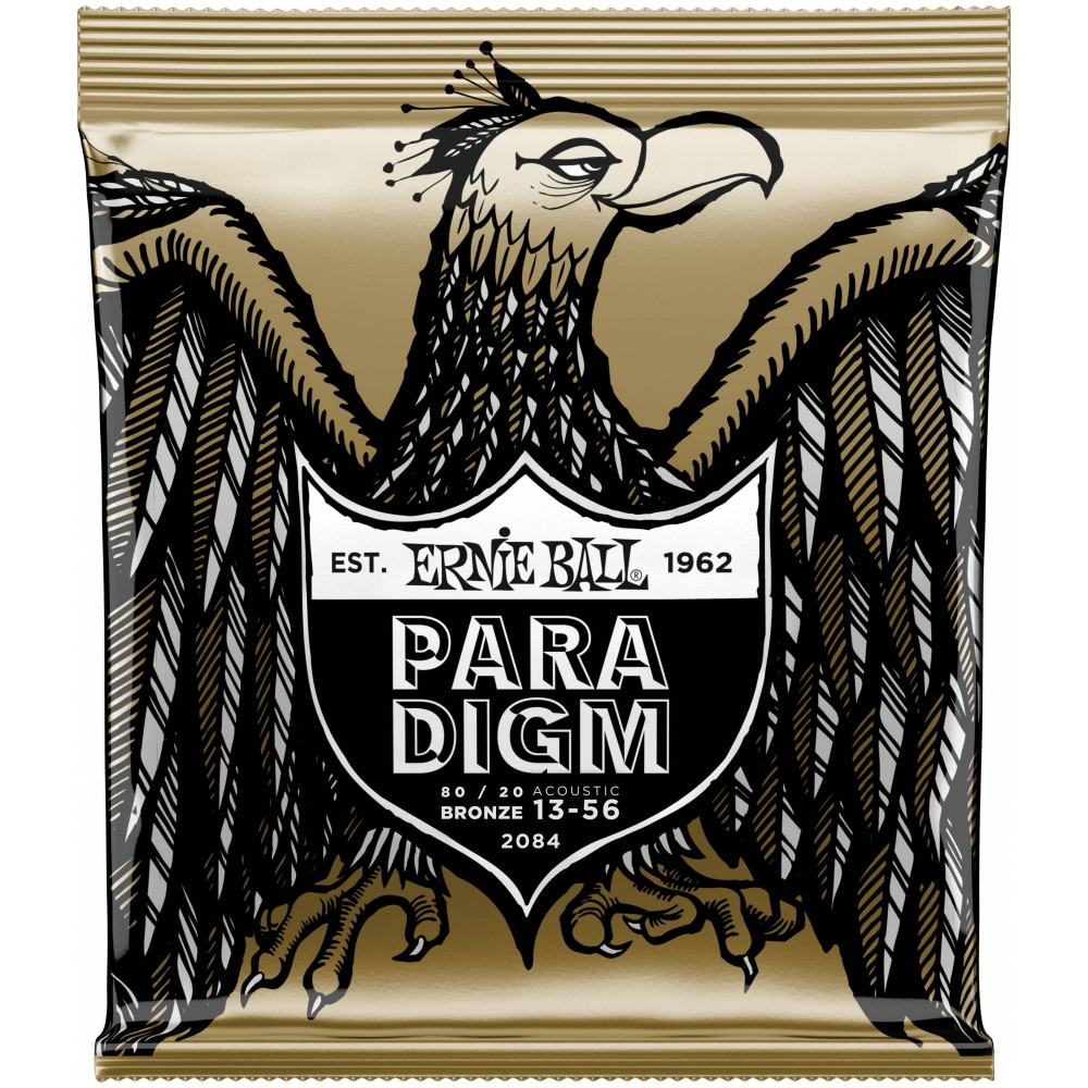 Струны для акустической гитары ERNIE BALL 2084 Paradigm 80/20 Bronze Medium 13-56
